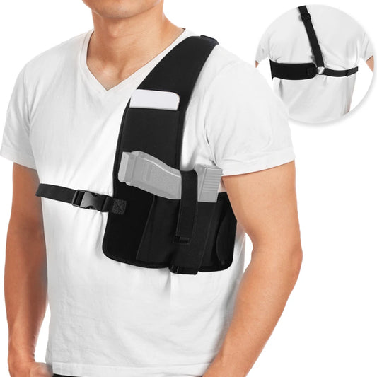 Coldre de Ombro para Porte Velado com Bolso Antifurto para Celular - Discreto e Confortável