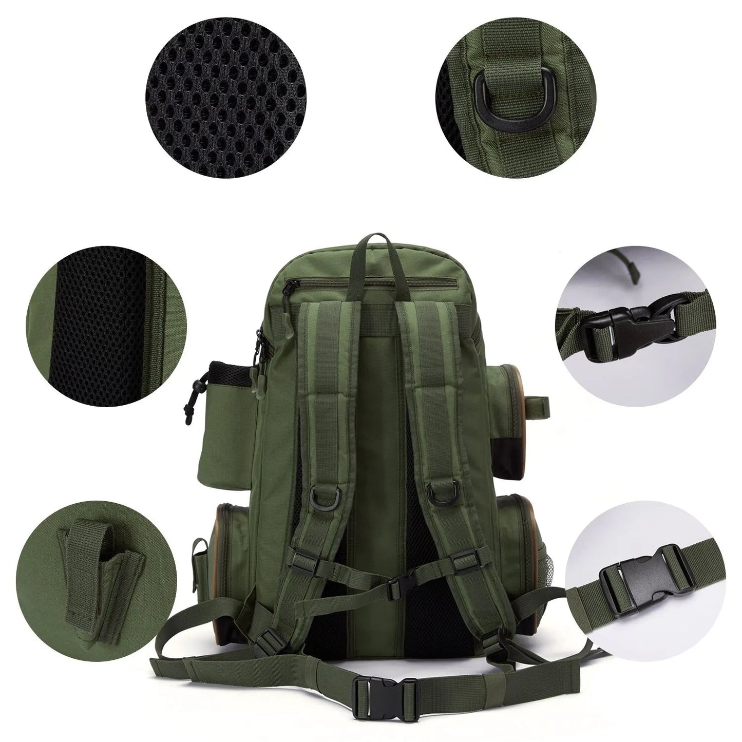Mochila Multifuncional para Equipamentos de Pesca e Iscas - Leve
