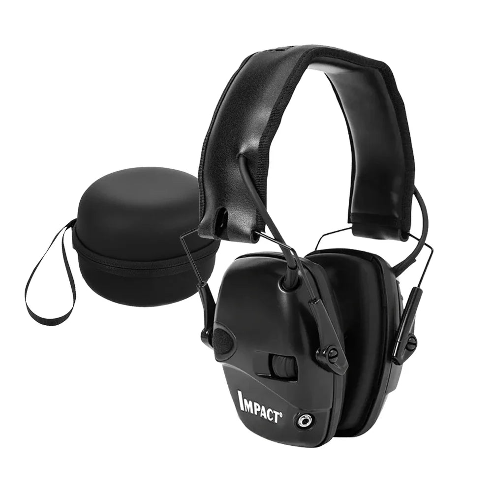 Fone Abafador Antirruído Protetor de Ouvido Eletrônico - Tático Militar