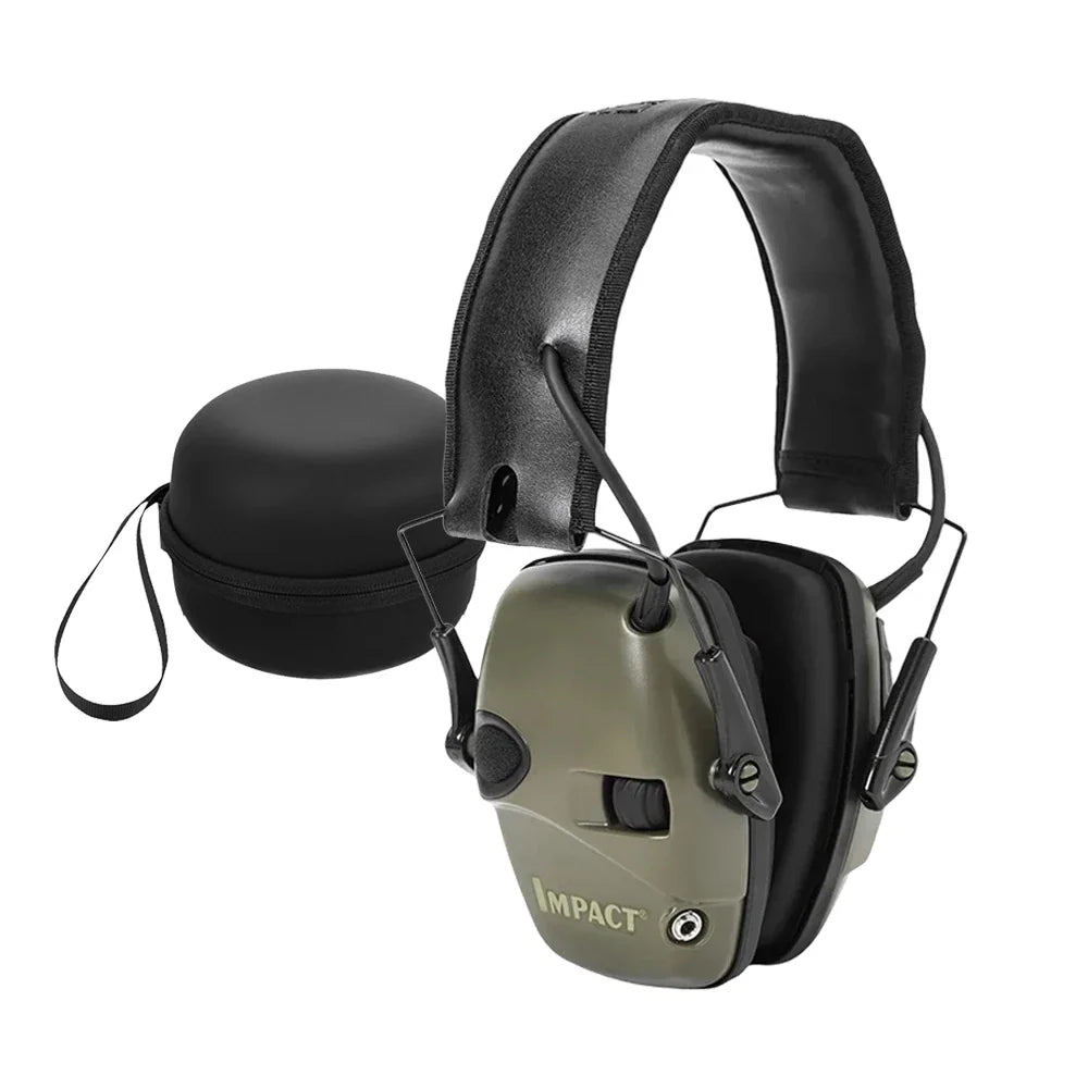 Fone Abafador Antirruído Protetor de Ouvido Eletrônico - Tático Militar