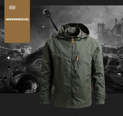 Casaco Tático Militar Impermeável com Capuz