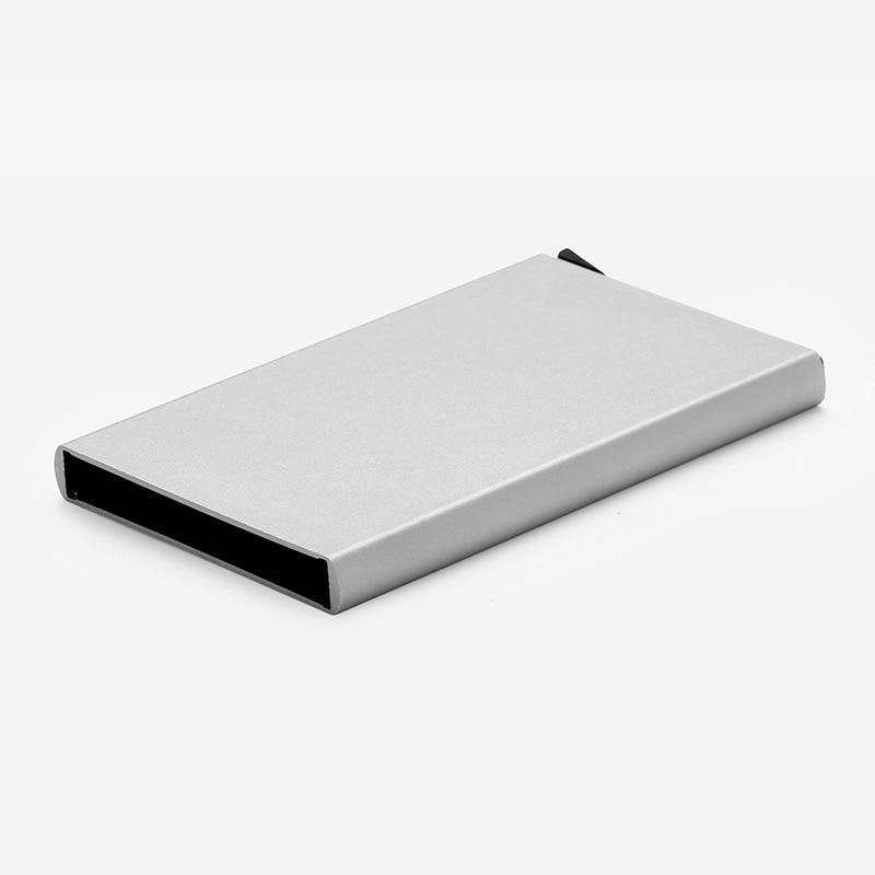 Carteira Slim de Metal para cartão com bloqueio RFID: Anti-Furto