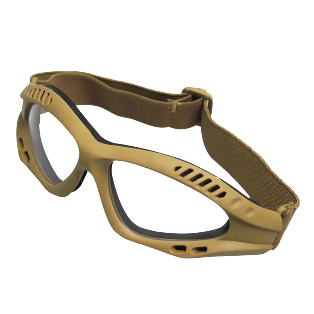 Óculos táticos de proteção ocular para atividades ao ar livre com lentes de malha metálica - antiembaçante