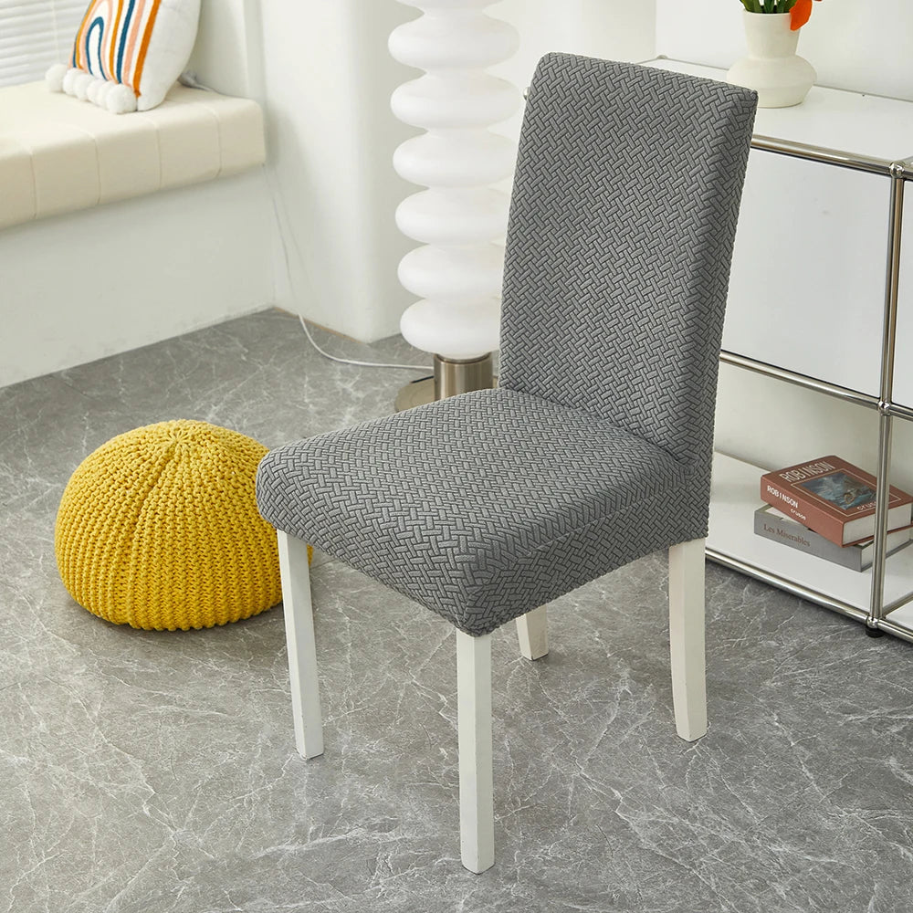 Capa para Cadeira de Jantar em Jacquard com Tecido Elástico para sala de jantar - Durável