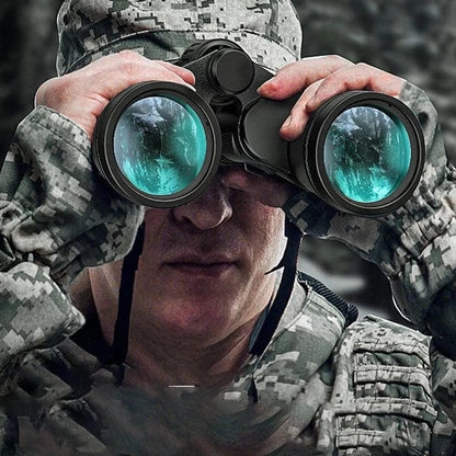 Binóculos Militar de Prisma Potente de Longo Alcance - Profissional 20x50 Zoom
