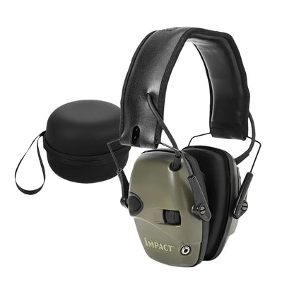 Fone Abafador Antirruído Protetor de Ouvido Eletrônico - Tático Militar